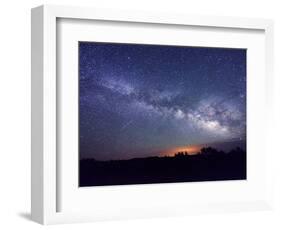 Night Sky, Sunset Crater National Monument, Arizona, USA-Christian Heeb-Framed Photographic Print