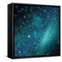 Night Sky with Stars and Nebula-jaroslavav-Framed Stretched Canvas