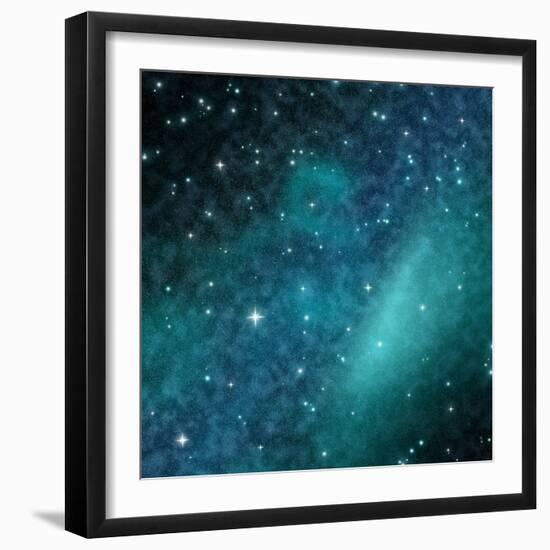 Night Sky with Stars and Nebula-jaroslavav-Framed Photographic Print