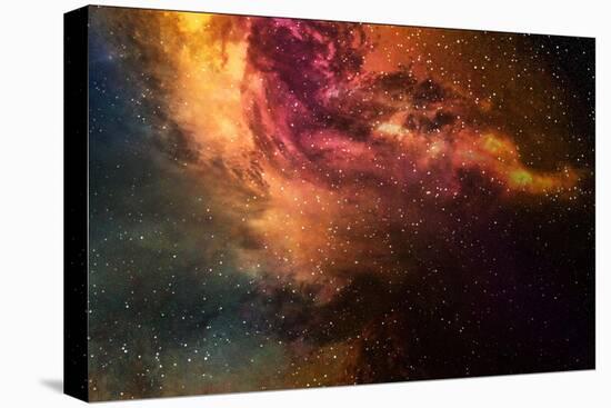 Night Sky with Stars and Nebula-sumroeng chinnapan-Stretched Canvas
