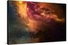 Night Sky with Stars and Nebula-sumroeng chinnapan-Stretched Canvas
