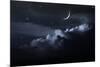 Night Sky With Waxing Moon-null-Mounted Premium Giclee Print