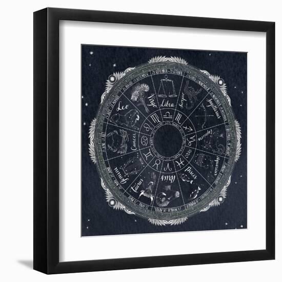 Night Sky Zodiac-Sara Zieve Miller-Framed Art Print