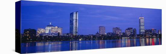 Night, Skyline, Back Bay, Boston, Massachusetts, USA-null-Stretched Canvas