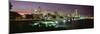 Night Skyline Chicago Il, USA-null-Mounted Photographic Print