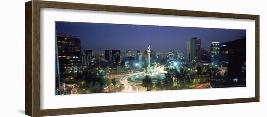 Night Skyline of Mexico City, Mexico-Peter Adams-Framed Photographic Print