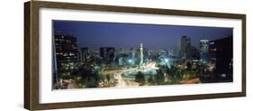 Night Skyline of Mexico City, Mexico-Peter Adams-Framed Photographic Print