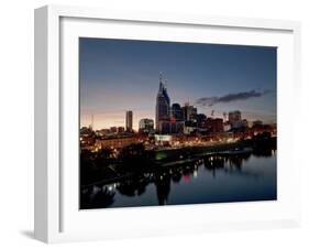 Night Skyline Of Nashville, Tennessee-Carol Highsmith-Framed Art Print