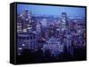 Night Skyline Seen from Mount Royal, Montreal Canada-null-Framed Stretched Canvas