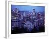 Night Skyline Seen from Mount Royal, Montreal Canada-null-Framed Photographic Print