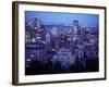 Night Skyline Seen from Mount Royal, Montreal Canada-null-Framed Photographic Print