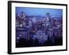 Night Skyline Seen from Mount Royal, Montreal Canada-null-Framed Photographic Print