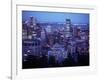 Night Skyline Seen from Mount Royal, Montreal Canada-null-Framed Photographic Print