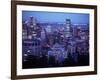 Night Skyline Seen from Mount Royal, Montreal Canada-null-Framed Photographic Print