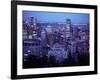 Night Skyline Seen from Mount Royal, Montreal Canada-null-Framed Photographic Print