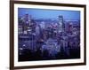 Night Skyline Seen from Mount Royal, Montreal Canada-null-Framed Photographic Print