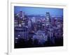 Night Skyline Seen from Mount Royal, Montreal Canada-null-Framed Photographic Print