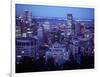 Night Skyline Seen from Mount Royal, Montreal Canada-null-Framed Photographic Print