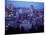 Night Skyline Seen from Mount Royal, Montreal Canada-null-Mounted Photographic Print