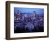 Night Skyline Seen from Mount Royal, Montreal Canada-null-Framed Photographic Print