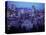 Night Skyline Seen from Mount Royal, Montreal Canada-null-Stretched Canvas