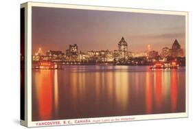 Night Skyline, Vancouver, British Columbia-null-Stretched Canvas