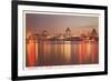 Night Skyline, Vancouver, British Columbia-null-Framed Premium Giclee Print