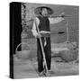 Night Soil Collector on Way to Work Armed with Long Spade and Baskets-null-Stretched Canvas