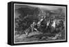 Night Sortie and Attack on Baggage Waggons, 1857-null-Framed Stretched Canvas