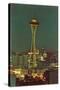 Night, Space Needle, Seattle, Washington-null-Stretched Canvas