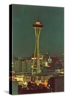 Night, Space Needle, Seattle, Washington-null-Stretched Canvas