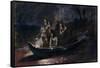 Night Spear Fishing, 1870S-Vasili Grigoryevich Perov-Framed Stretched Canvas