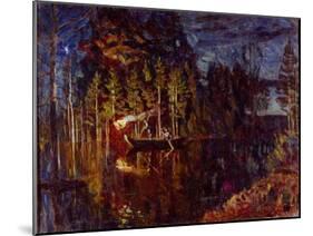 Night Spear Fishing in Spring, 1916-Stanislav Yulianovich Zhukovsky-Mounted Giclee Print