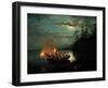 Night Spear Fishing on the Kroderen Lake-Hans Gude-Framed Giclee Print