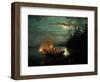 Night Spear Fishing on the Kroderen Lake-Hans Gude-Framed Giclee Print