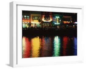 Night Spot at Boat Quay, Singapore-Russell Gordon-Framed Premium Photographic Print