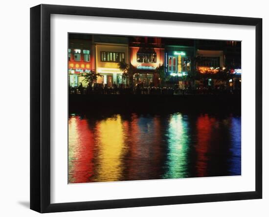 Night Spot at Boat Quay, Singapore-Russell Gordon-Framed Photographic Print