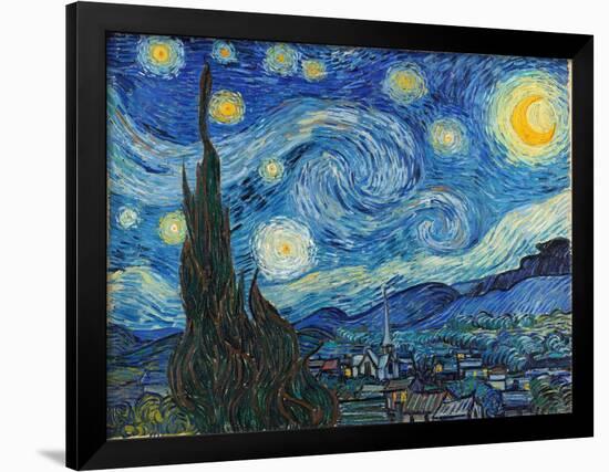 Night Star, 1889 (Oil on Canvas)-Vincent van Gogh-Framed Giclee Print