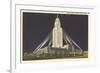 Night, State Capitol, Lincoln, Nebraska-null-Framed Premium Giclee Print