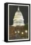 Night, State Capitol, Madison, Wisconsin-null-Framed Stretched Canvas