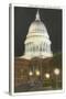 Night, State Capitol, Madison, Wisconsin-null-Stretched Canvas