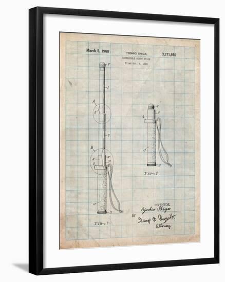 Night Stick Patent-Cole Borders-Framed Art Print