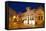 Night Street Scene of Travira-Terry Eggers-Framed Stretched Canvas