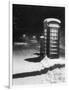 Night Study after a Fall of Snow Showing a Telephone Kiosk-null-Framed Photographic Print