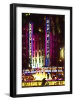 Night Taxi in Manhattan-Philippe Hugonnard-Framed Premium Giclee Print