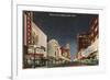 Night, Theatre Row, Dallas, Texas-null-Framed Premium Giclee Print