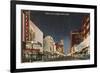 Night, Theatre Row, Dallas, Texas-null-Framed Premium Giclee Print