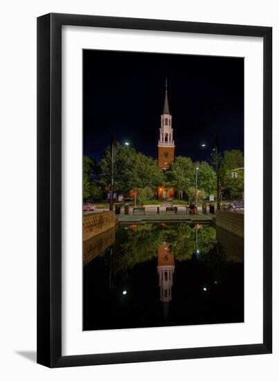 Night Time Burlington Church-Steven Maxx-Framed Premium Photographic Print