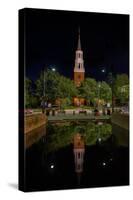 Night Time Burlington Church-Steven Maxx-Stretched Canvas