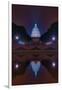 Night Time DC Capitol Building-Steven Maxx-Framed Photographic Print